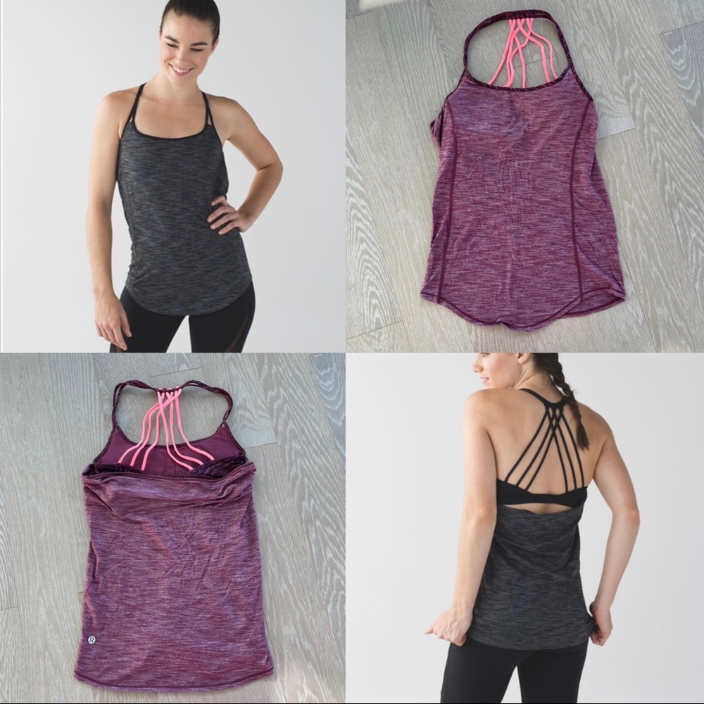 NWOT Lululemon Lighten Up tank & yoga bra - Size 2 - strapped sports top